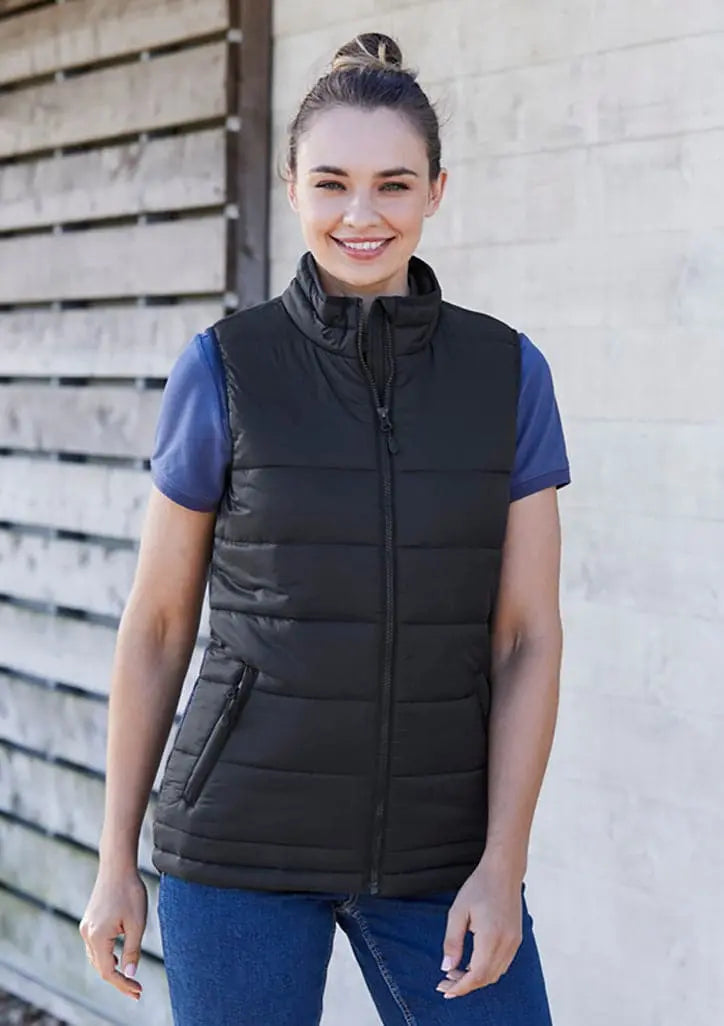 Biz Collection Women’s Alpine Puffer Vest J211L Metro Workwear.